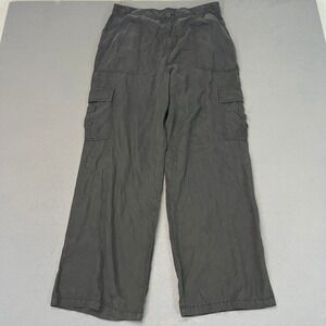 Sanctuary Anthropologie Womens XL Wide Leg Cargo Pants Utility Relaxed Fit NWT